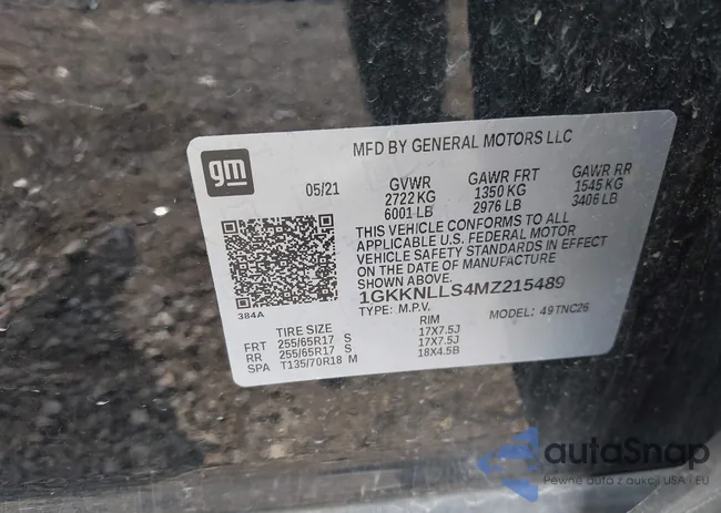 1GKKNLLS4MZ215489: 42264379