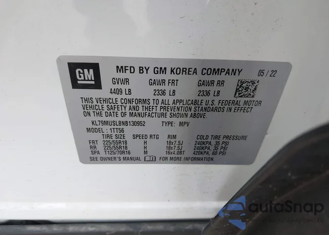 KL79MUSL8NB130952: 42264409