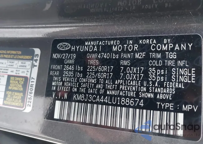 KM8J3CA44LU188674: 42264454