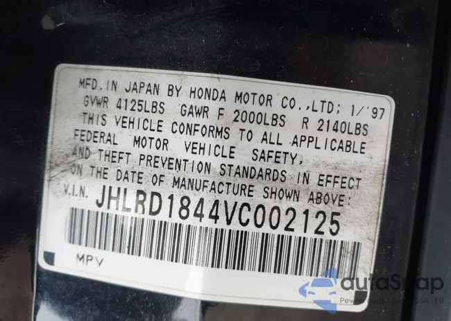 JHLRD1844VC002125: 42264595