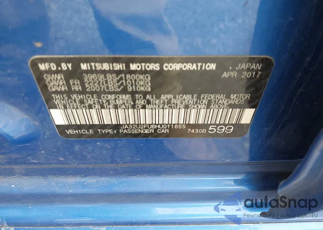 JA32U2FU6HU011655: 42264697