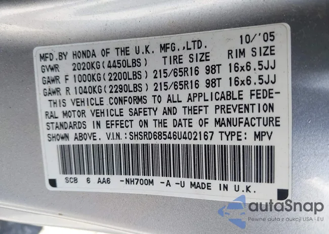 SHSRD68546U402167: 42264868