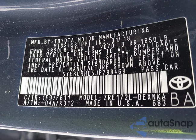 5YFBURHE5JP798469: 42263948