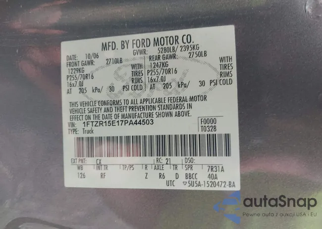 1FTZR15E17PA44503: 42265486