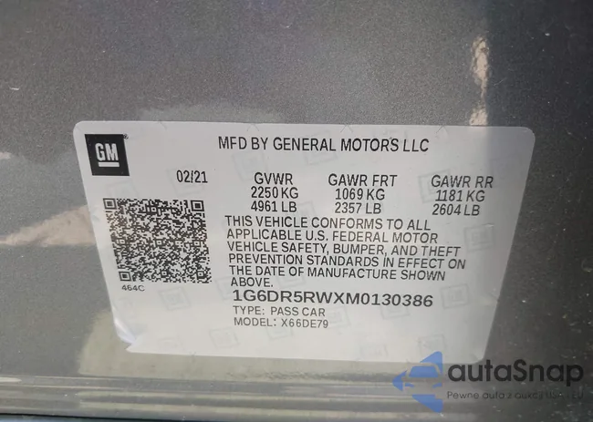 1G6DR5RWXM0130386: 42265706