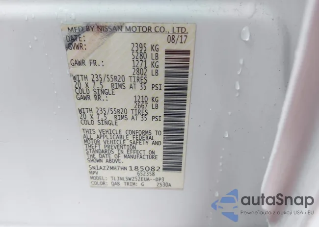 5N1AZ2MH7HN185082: 42264891