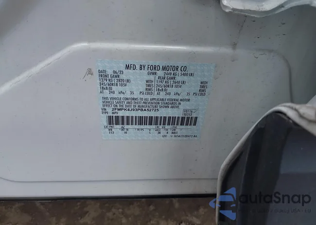 2FMPK4J93PBA52725: 42265031