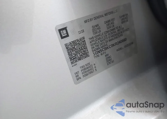 1GNSCBKC0KR240660: 42265044