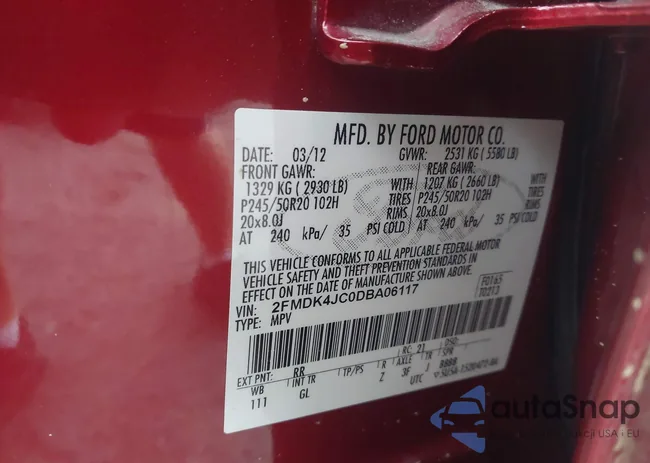 2FMDK4JC0DBA06117: 42265148