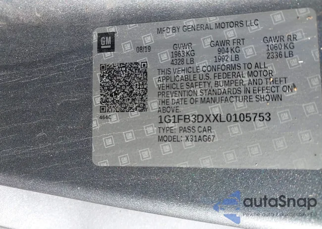 1G1FB3DXXL0105753: 42265211