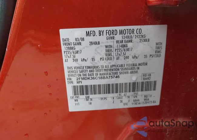 2FMDK36C18BA75746: 42266662