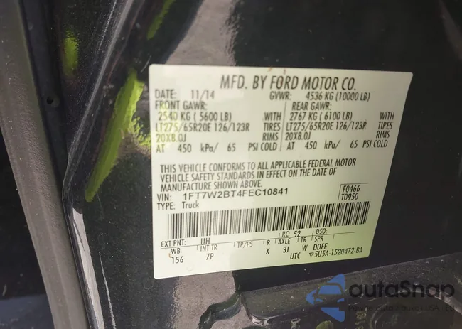 1FT7W2BT4FEC10841: 42266667