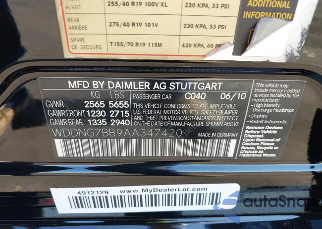 WDDNG7BB9AA347420: 42266734