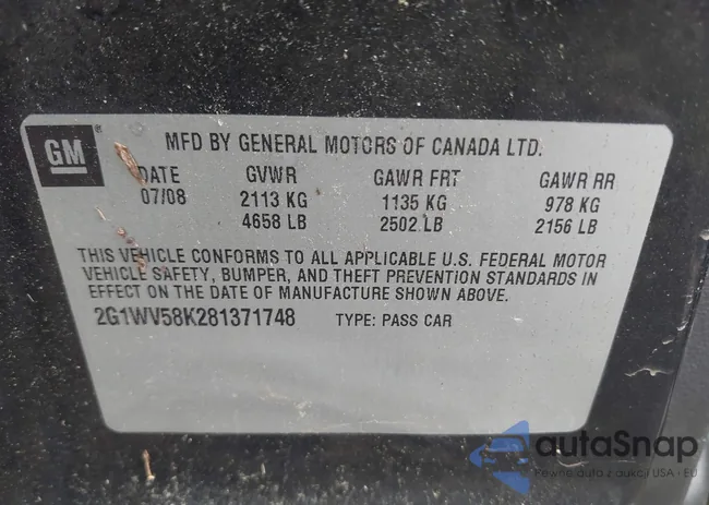 2G1WV58K281371748: 42266795