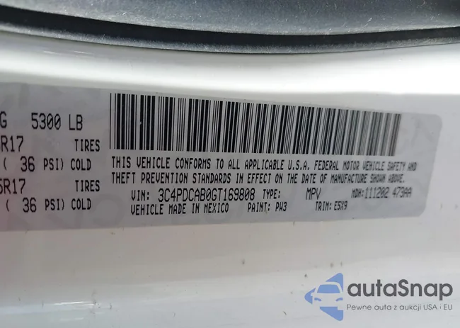 3C4PDCAB0GT169808: 42266083