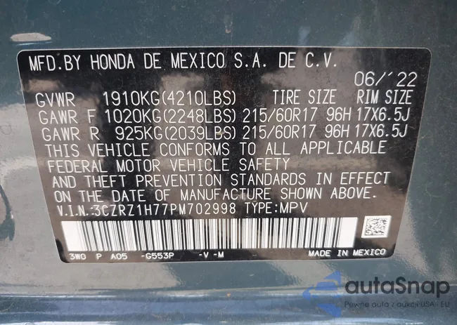 3CZRZ1H77PM702998: 42267423