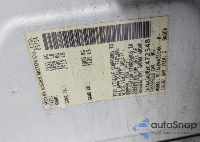 1N4AA5AP8EC472548: 42267485