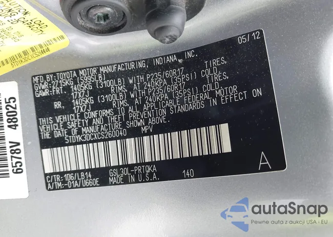 5TDYK3DCXCS260040: 42268469