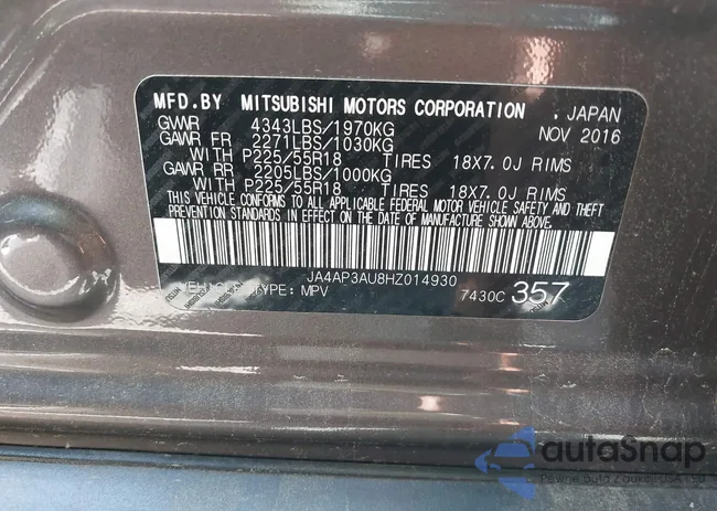 JA4AP3AU8HZ014930: 42268498