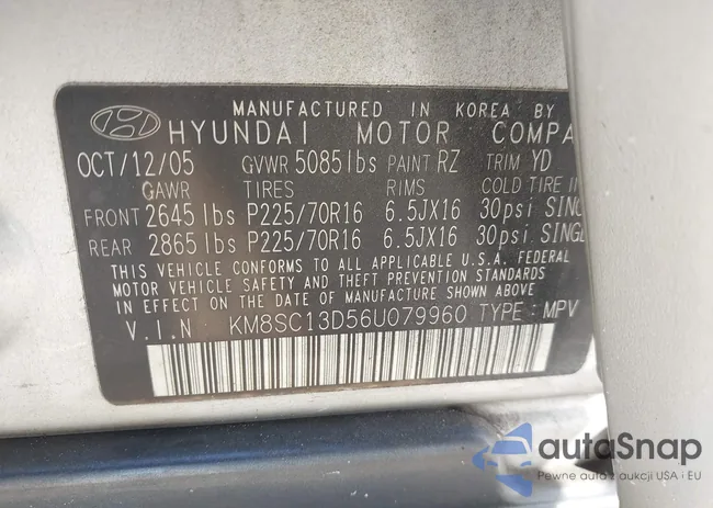 KM8SC13D56U079960: 42268805