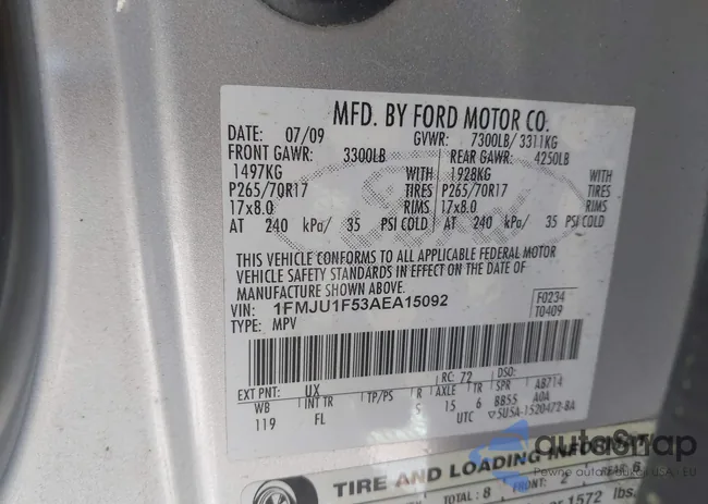 1FMJU1F53AEA15092: 42267927