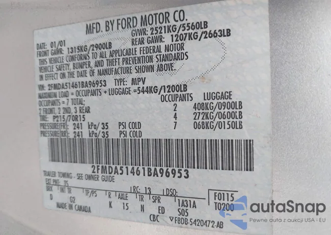 2FMDA51461BA96953: 42267957