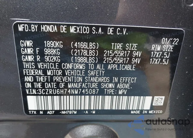 3CZRU6H74NM745087: 42267964