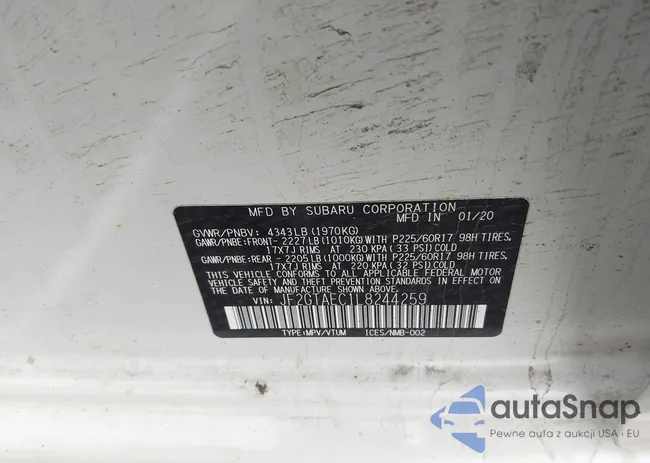 JF2GTAEC1L8244259: 42268115