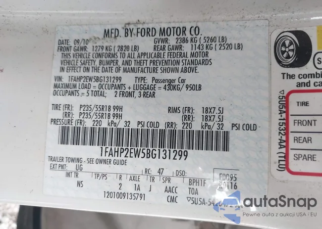 1FAHP2EW5BG131299: 42269388