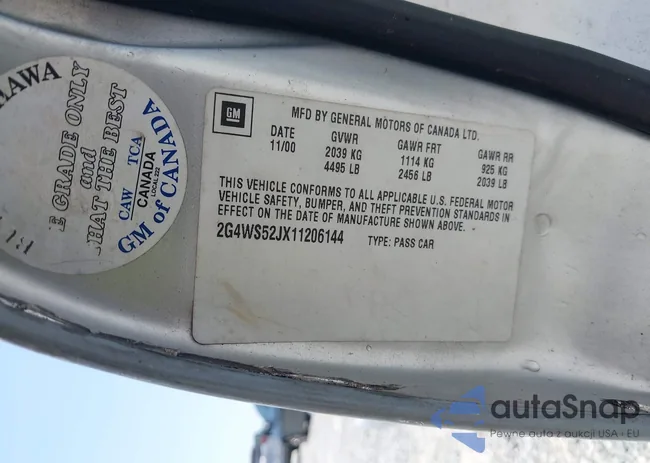 2G4WS52JX11206144: 42269570