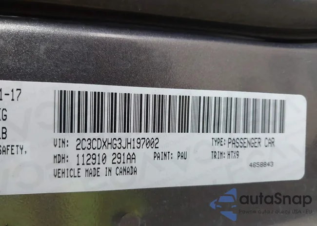 2C3CDXHG3JH197002: 42269637