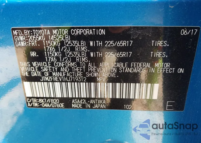 JTMZFREV1HJ719312: 42269184