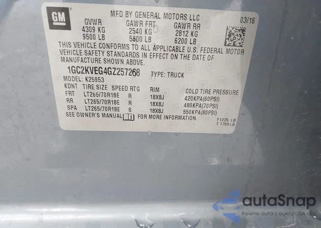 1GC2KVEG4GZ257268: 42269271