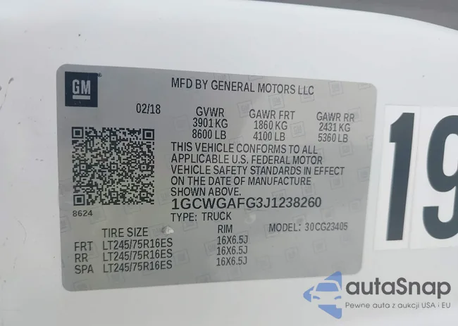 1GCWGAFG3J1238260: 42269285