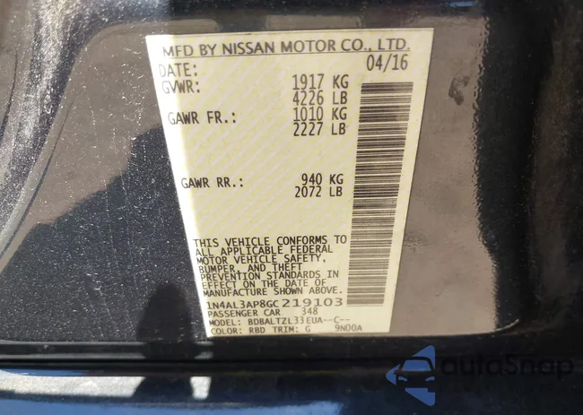 1N4AL3AP8GC219103: 42270447