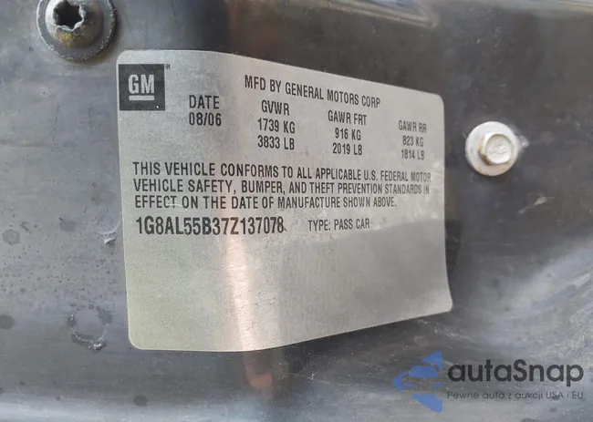 1G8AL55B37Z137078: 42270566
