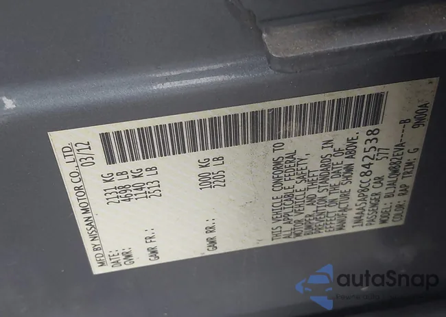 1N4AA5AP8CC842538: 42270713