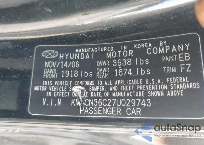 KMHCN36C27U029743: 42270837