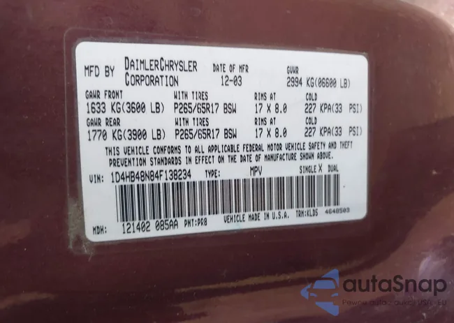 1D4HB48N84F138234: 42270068