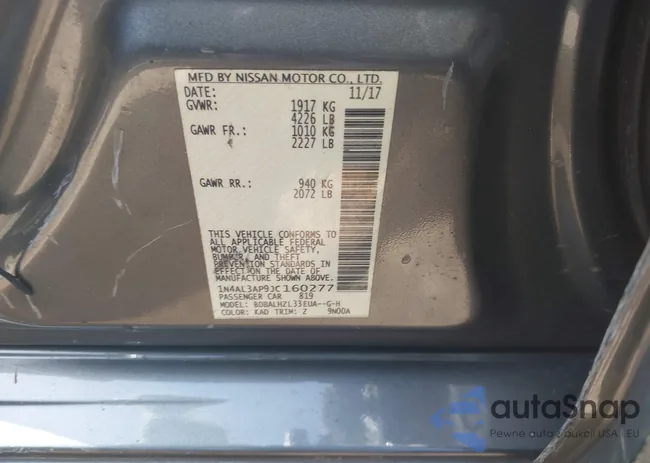 1N4AL3AP9JC160277: 42271310