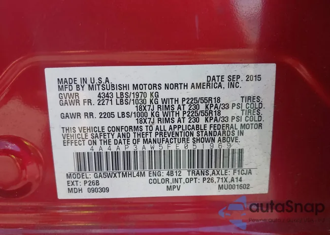 4A4AP3AW5FE051969: 42271391