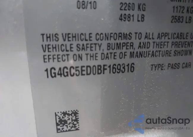 1G4GC5ED0BF169316: 42271410