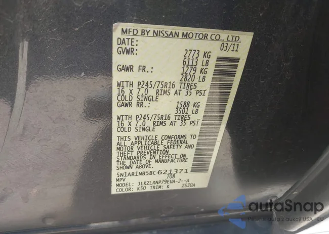 5N1AR1NB5BC621371: 42270899