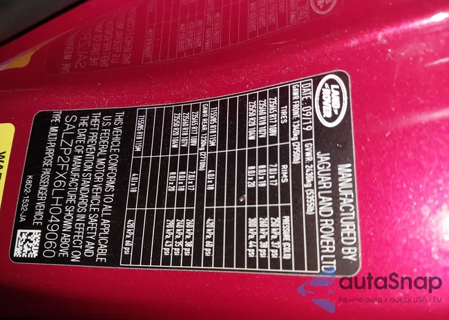 SALZP2FX6LH049060: 42270969