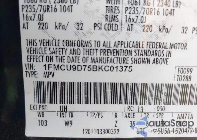 1FMCU9D75BKC01375: 42271052