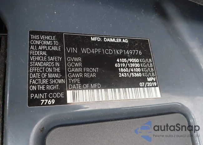 WD4PF1CD1KP149776: 42271054