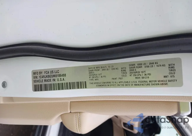 1C4RJKBG5M8186488: 42271087