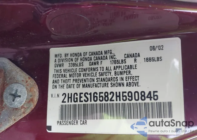 2HGES16582H590845: 42271163