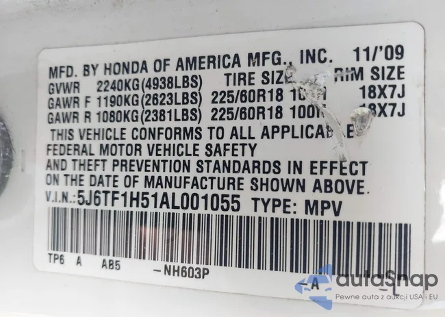 5J6TF1H51AL001055: 42272313