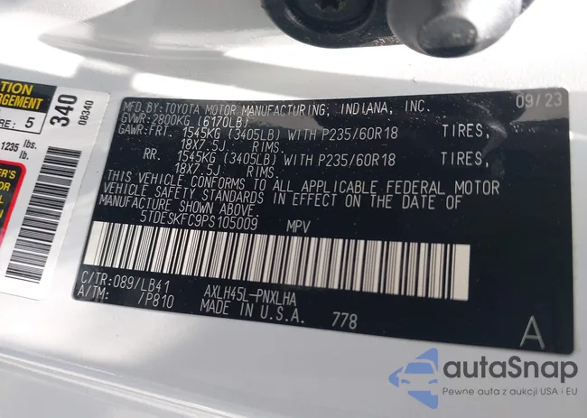 5TDESKFC9PS105009: 42272443